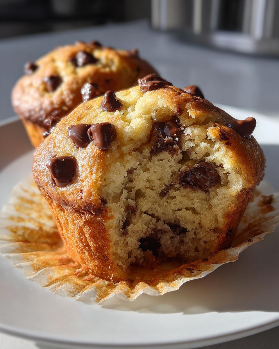Bakery Style Chocolate Chip Muffins - detail 1