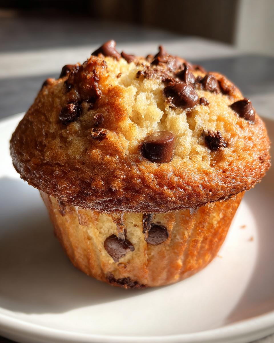Bakery Style Chocolate Chip Muffins - detail 2