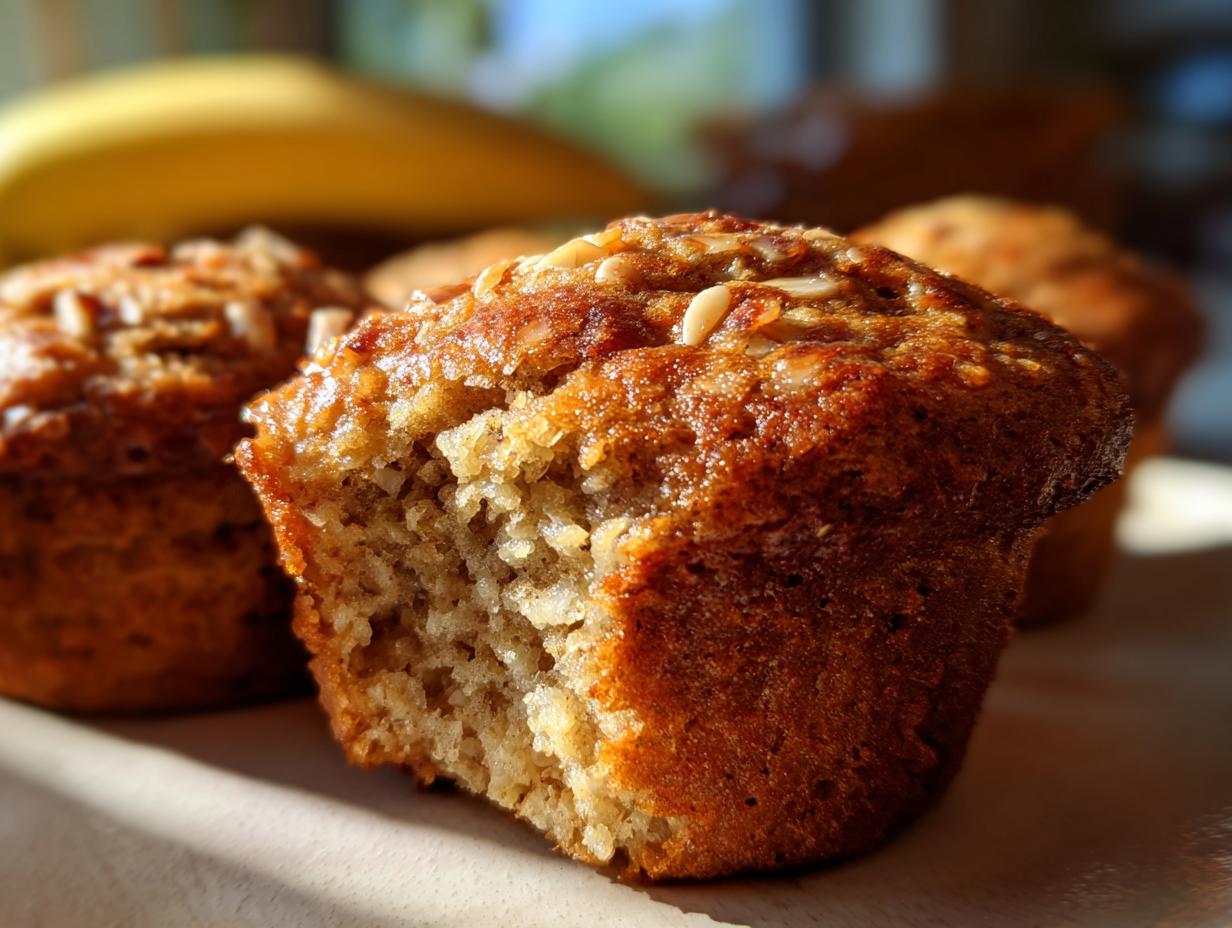Amazing Banana Almond Oat Muffins: 1 Recipe! 5 Banana Almond Oat Muffins - detail 2