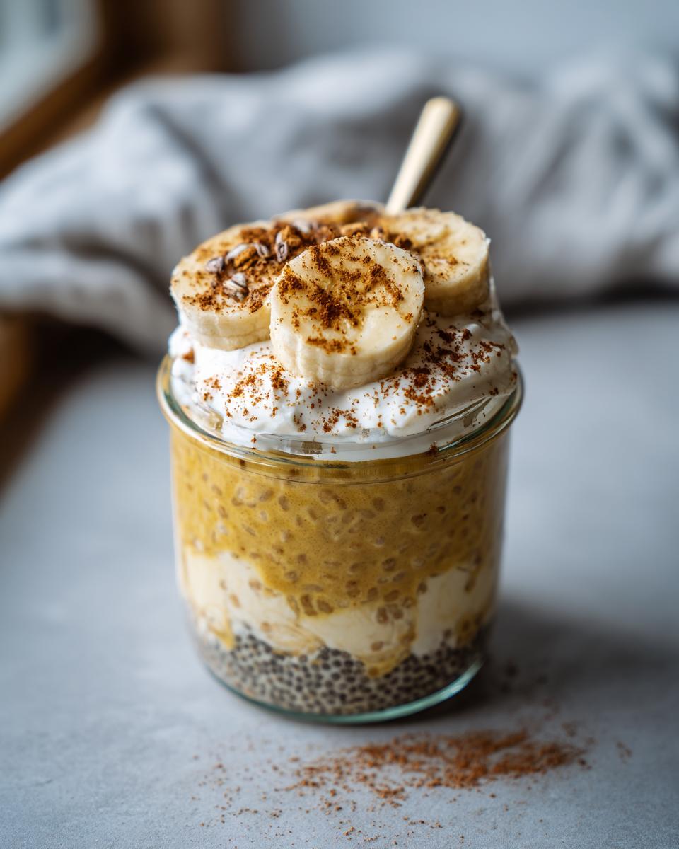Banana Bread Protein Overnight Oats - detail 1