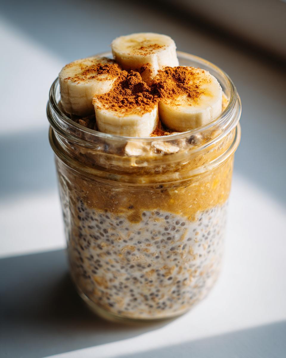 Banana Bread Protein Overnight Oats - detail 2