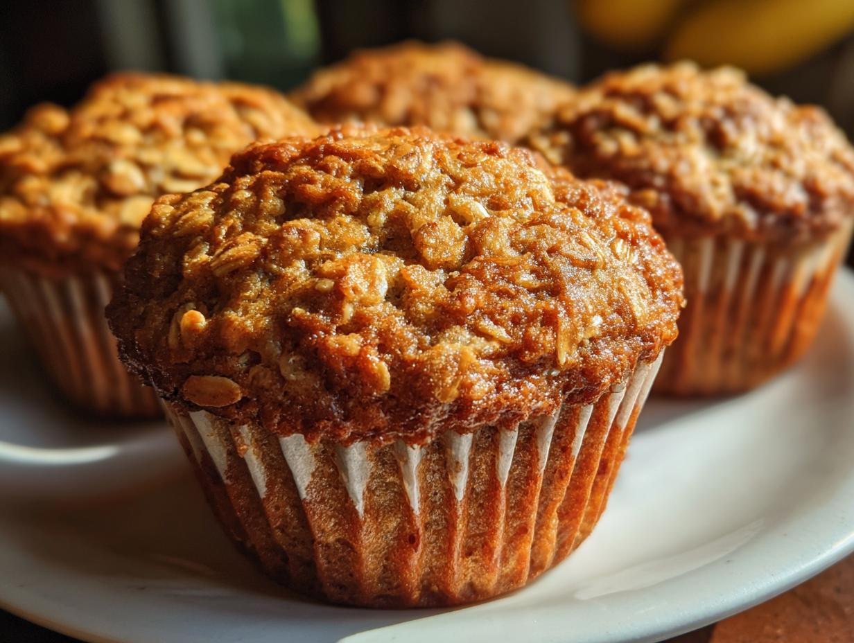 Banana Oat Muffins - detail 1