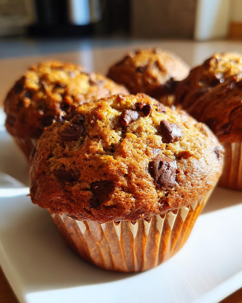 Banana Oatmeal Chocolate Chip Muffins - detail 2