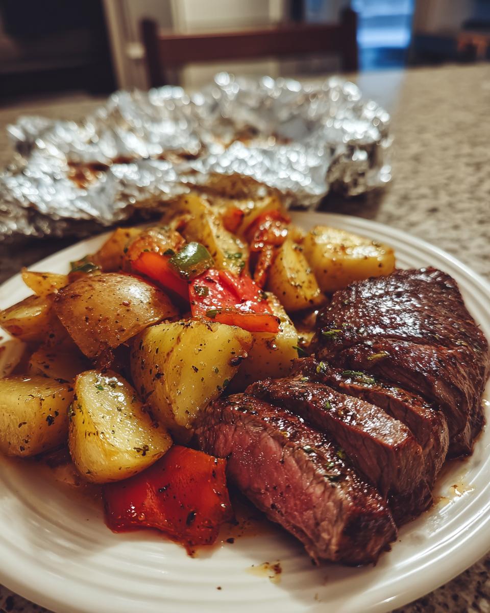 Blackstone Steak and Potato Foil Dinner - detail 1