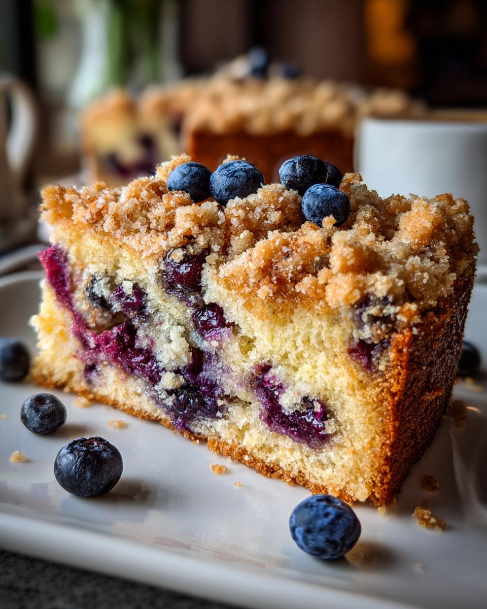 Blueberry Crumb Coffee Cake - detail 2