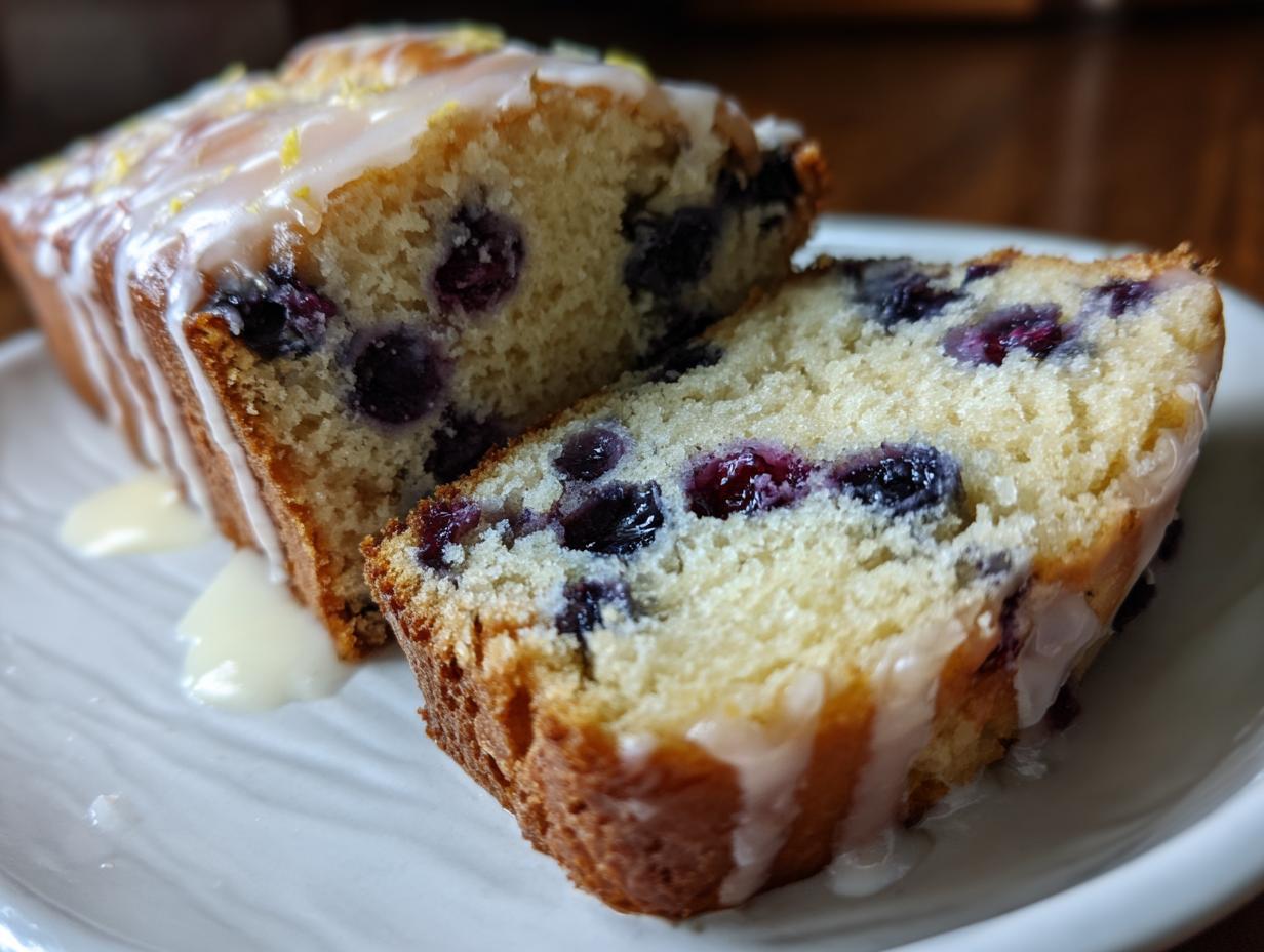 Blueberry Lemon Loaf Cake - detail 2