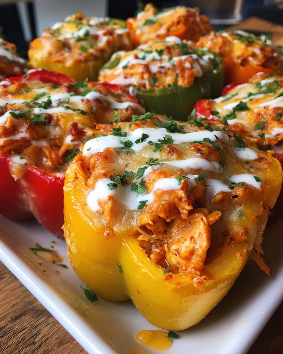 Buffalo Chicken Stuffed Peppers - detail 1