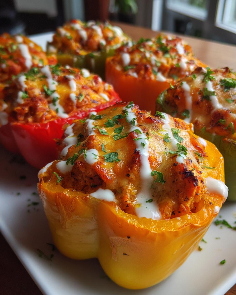 Buffalo Chicken Stuffed Peppers - detail 2