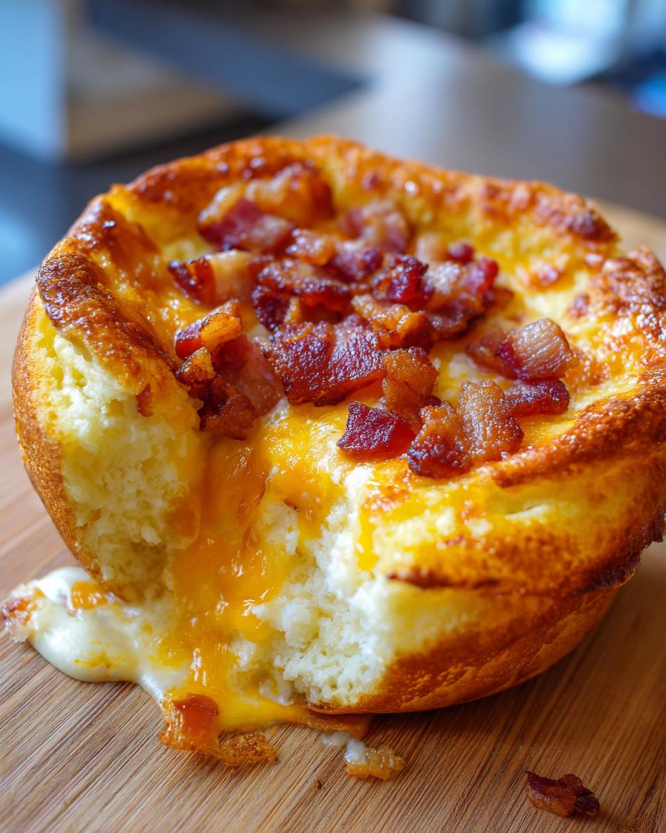 Cheddar Bacon Dutch Baby Pancake - detail 2