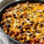 Cheesy Beef Taco Skillet