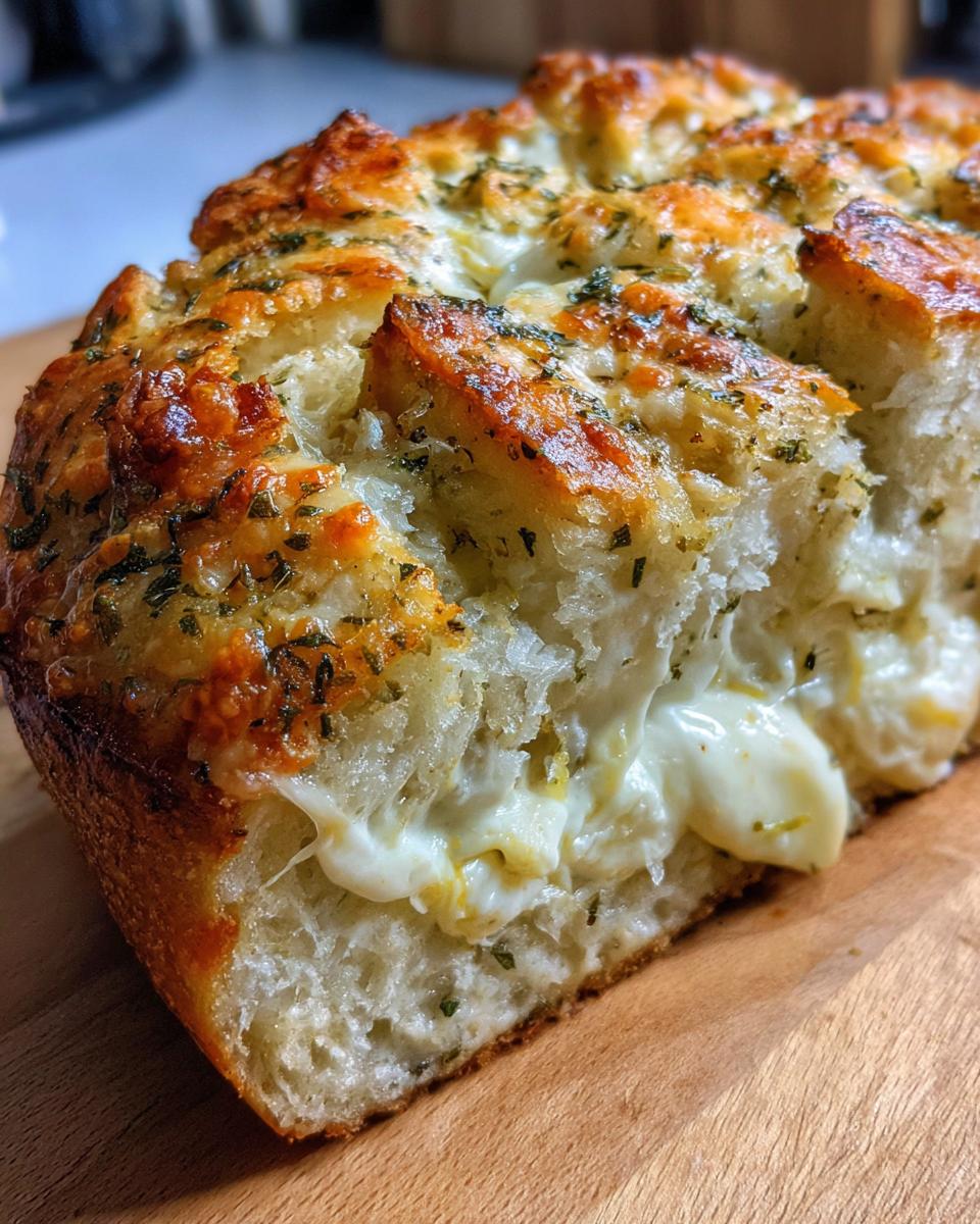 Cheesy Garlic Pull Apart Bread - detail 1