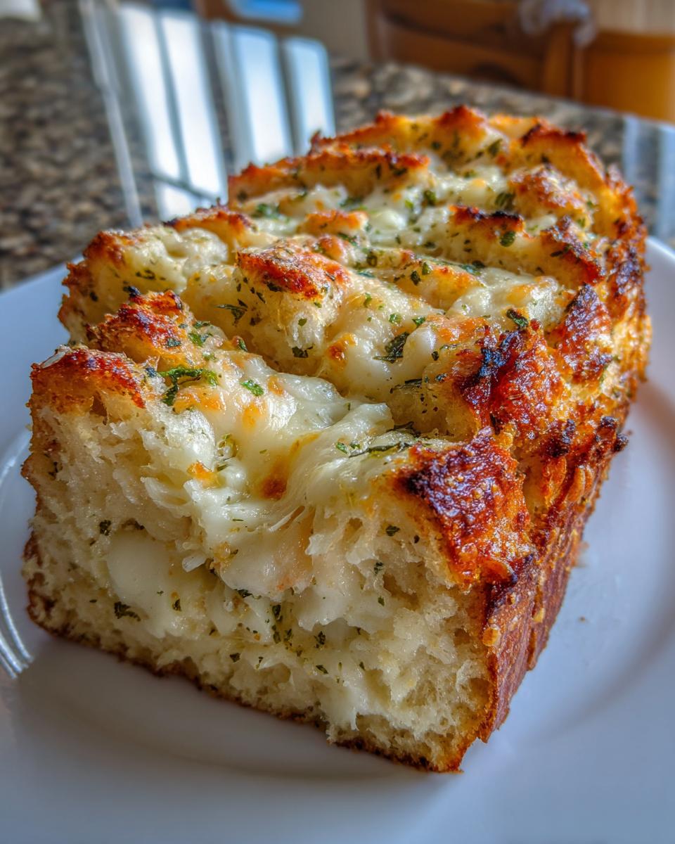 Cheesy Garlic Pull Apart Bread - detail 2