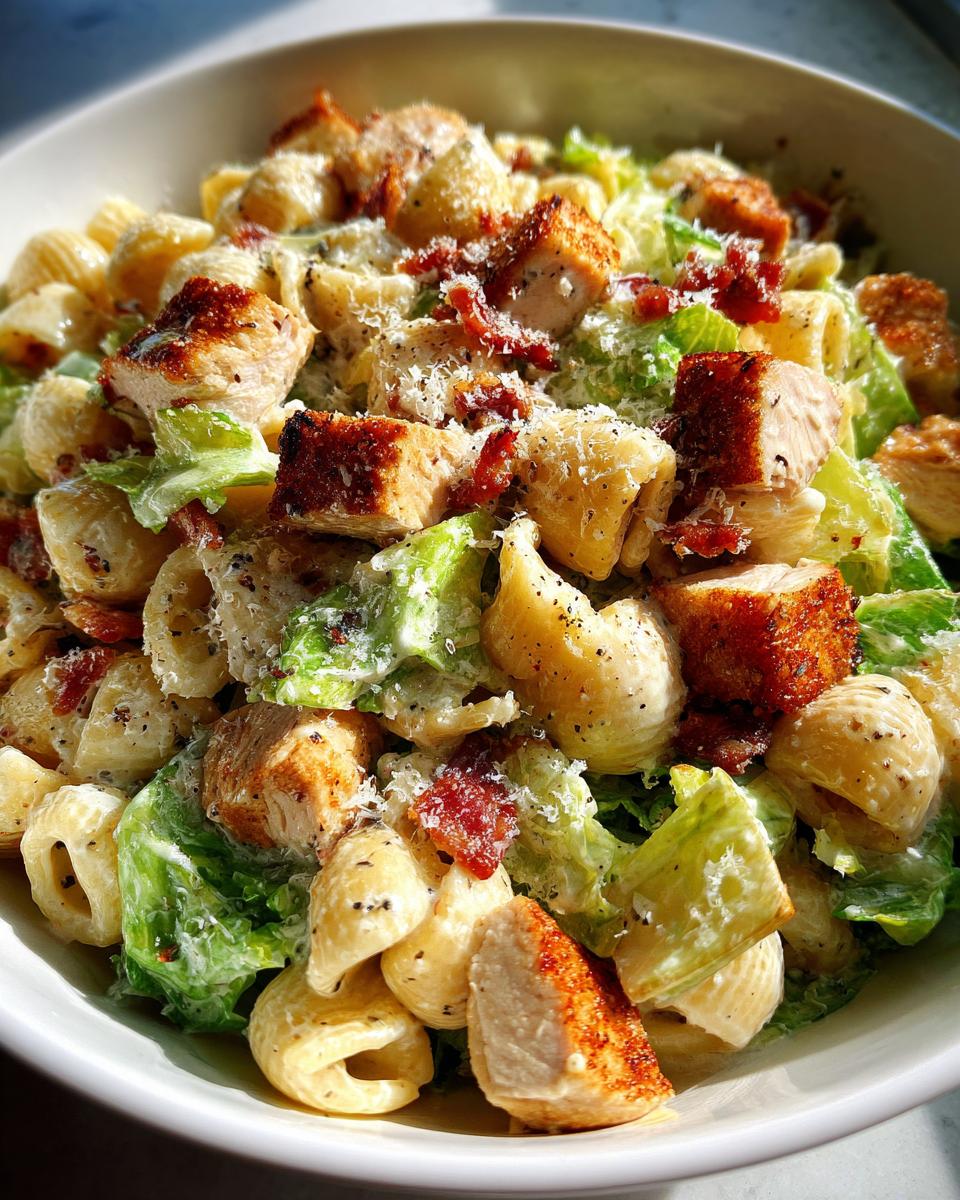 Unforgettable: 30-Minute Chicken Caesar Pasta Salad! 4 Chicken Caesar Pasta Salad - detail 1