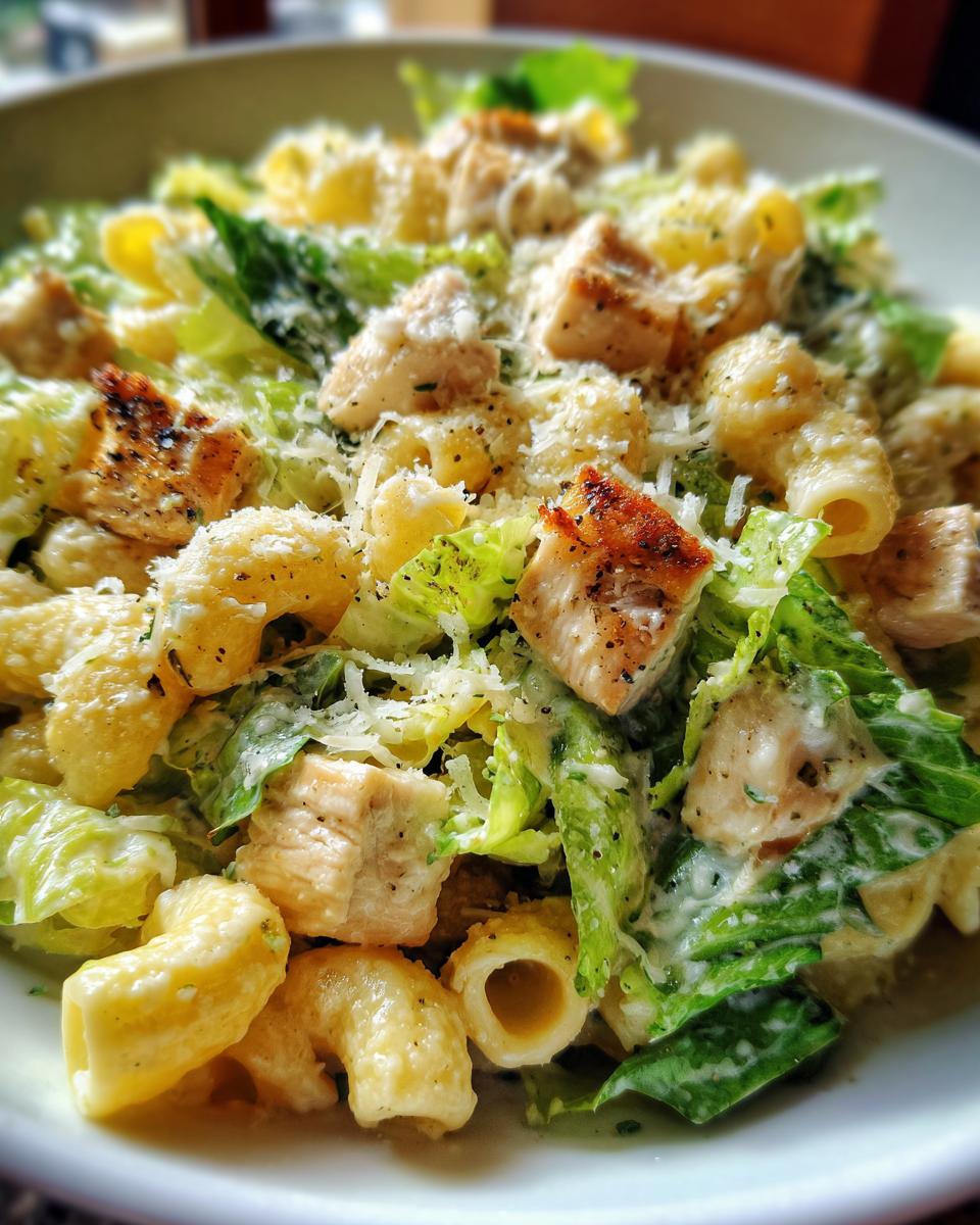 Unforgettable: 30-Minute Chicken Caesar Pasta Salad! 5 Chicken Caesar Pasta Salad - detail 2