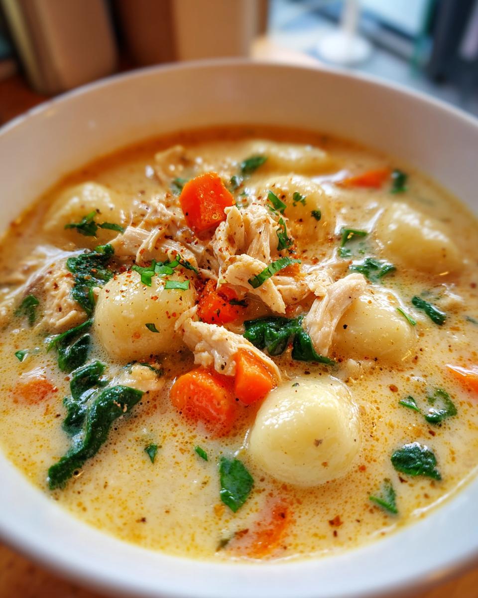 **Chicken Gnocchi Soup: 3 Secrets for a Delicious Bowl** 4 Chicken Gnocchi Soup - detail 1