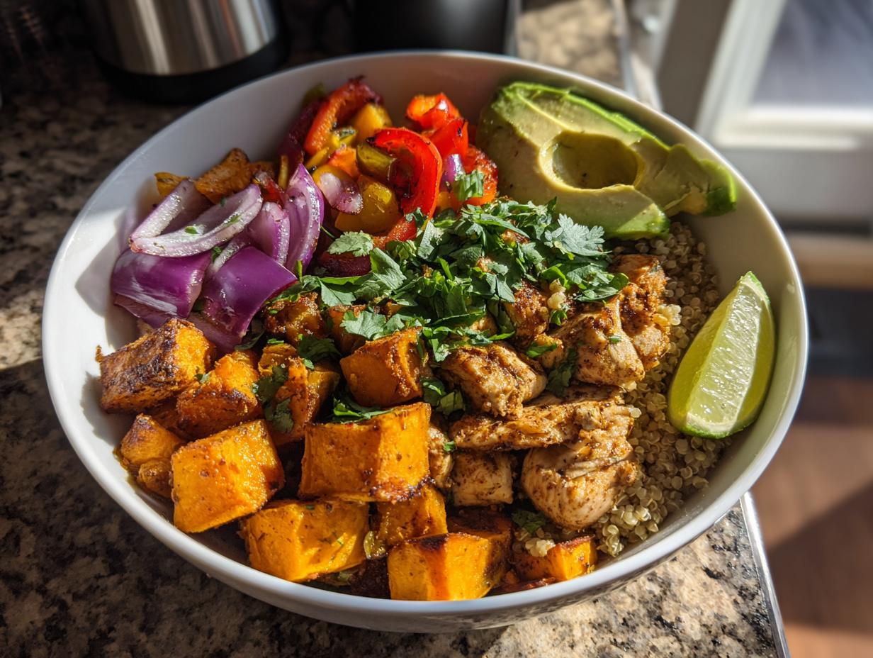 Chipotle Chicken Sweet Potato Bowl - detail 2