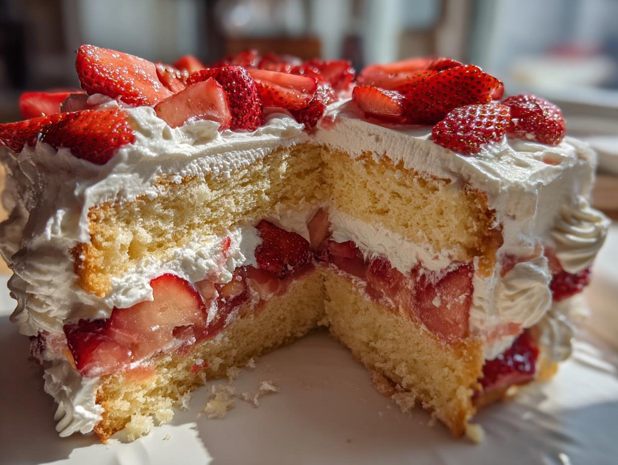9-Layer Classic Strawberry Shortcake Layer Cake! 4 Classic Strawberry Shortcake Layer Cake - detail 1