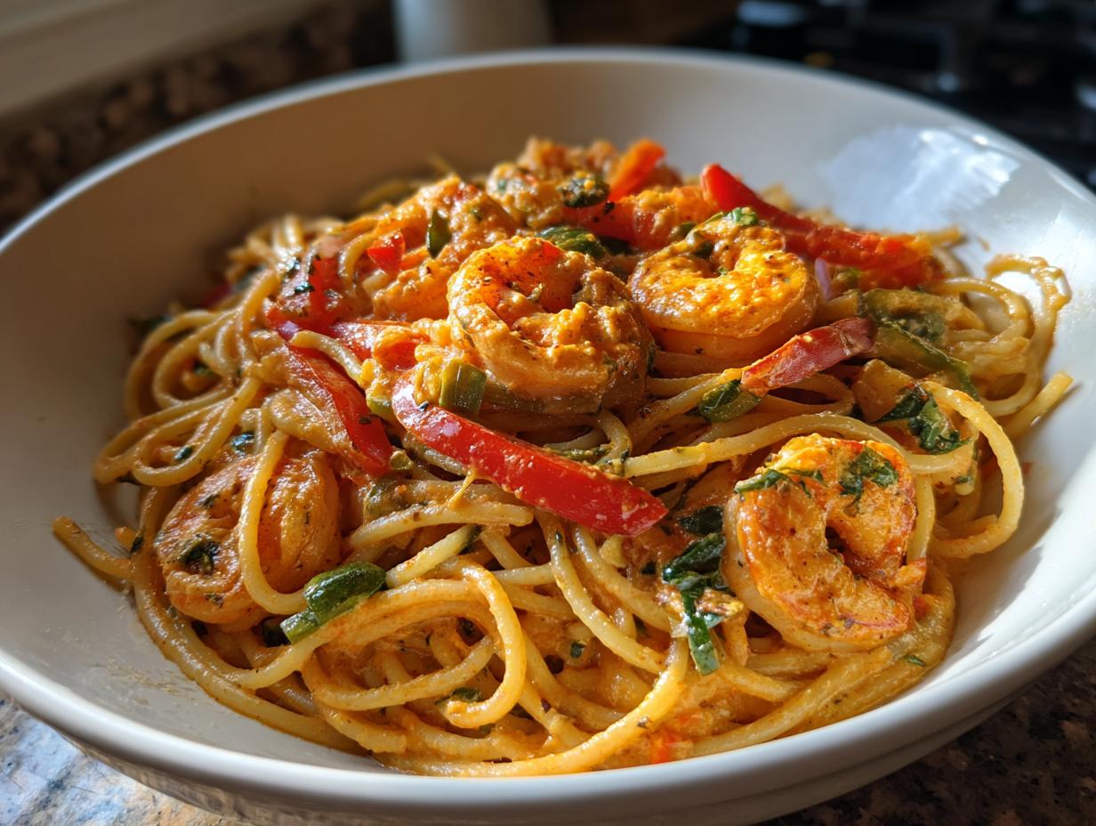 Creamy Cajun Shrimp Pasta - detail 2