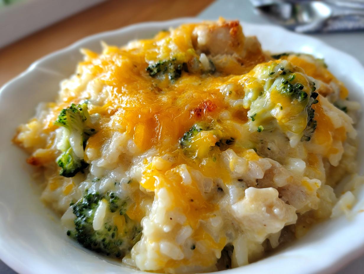 Creamy Chicken Broccoli Rice Casserole - detail 2
