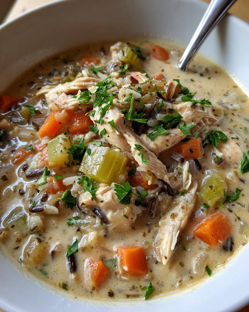 Creamy Chicken Wild Rice Soup - detail 1