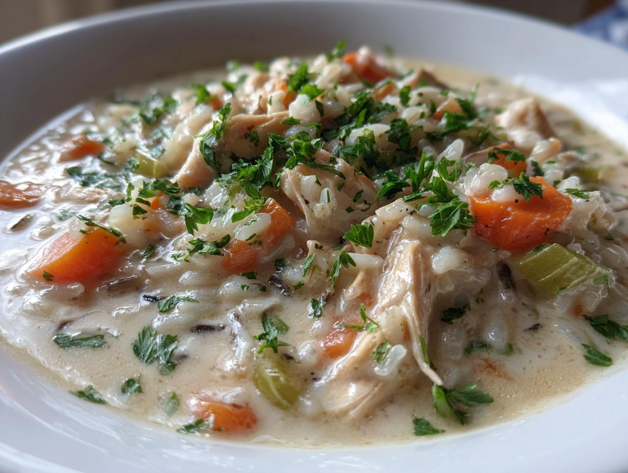 Creamy Chicken Wild Rice Soup - detail 2