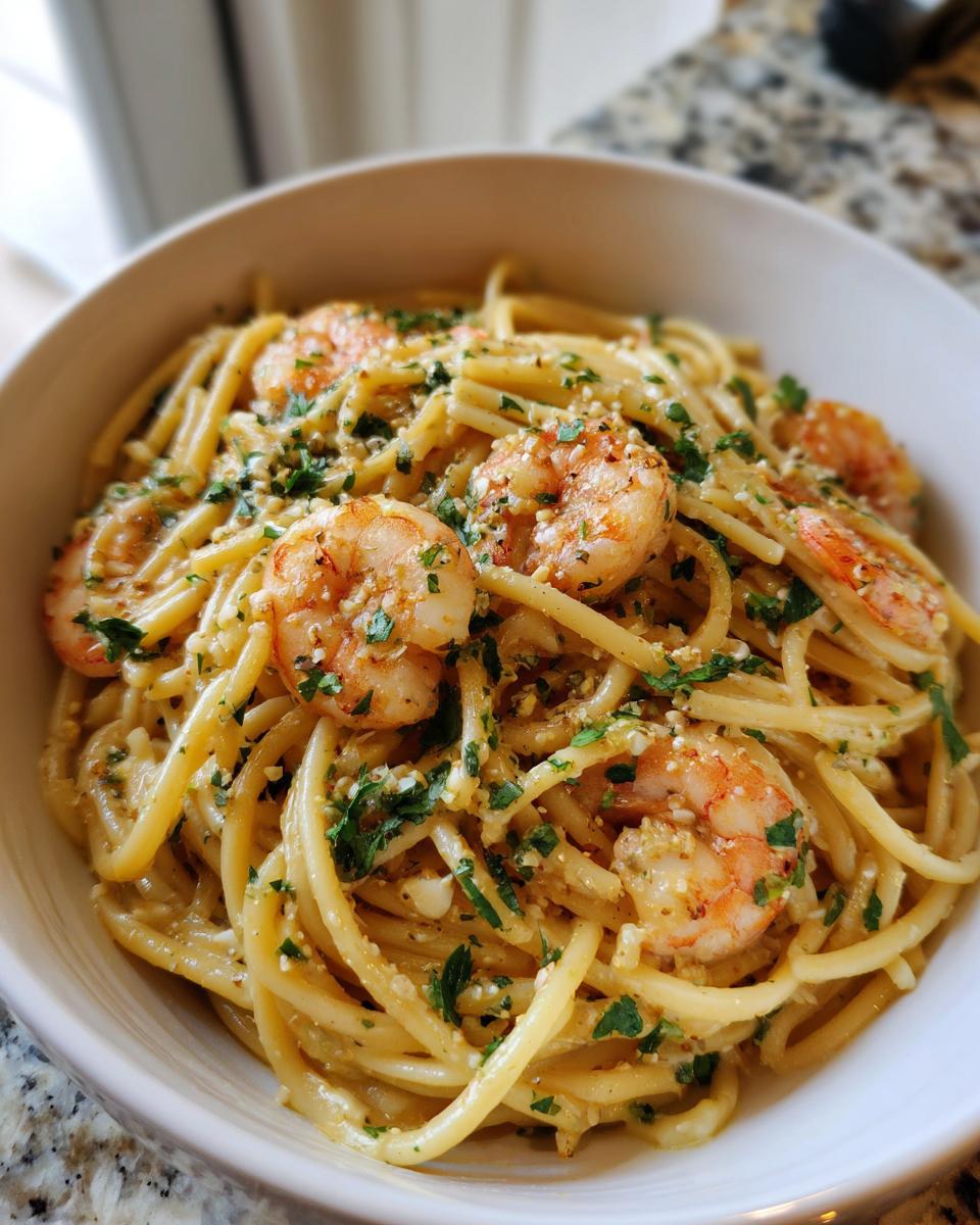 Amazing: 35-Min Creamy Garlic Shrimp Linguine 4 Creamy Garlic Shrimp Linguine - detail 1