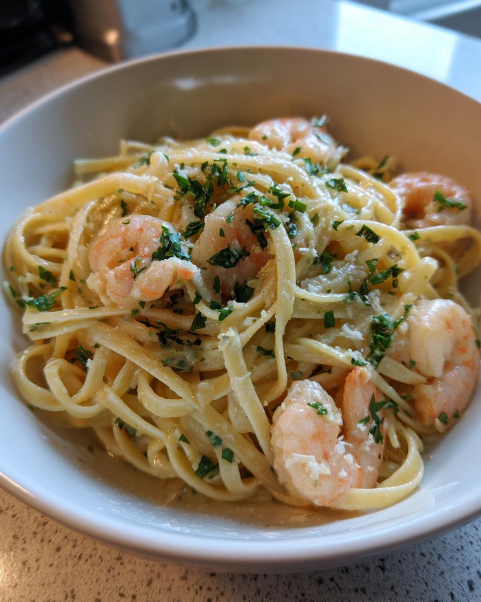 Amazing: 35-Min Creamy Garlic Shrimp Linguine 5 Creamy Garlic Shrimp Linguine - detail 2