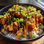 Crispy Bang Bang Salmon Bowl
