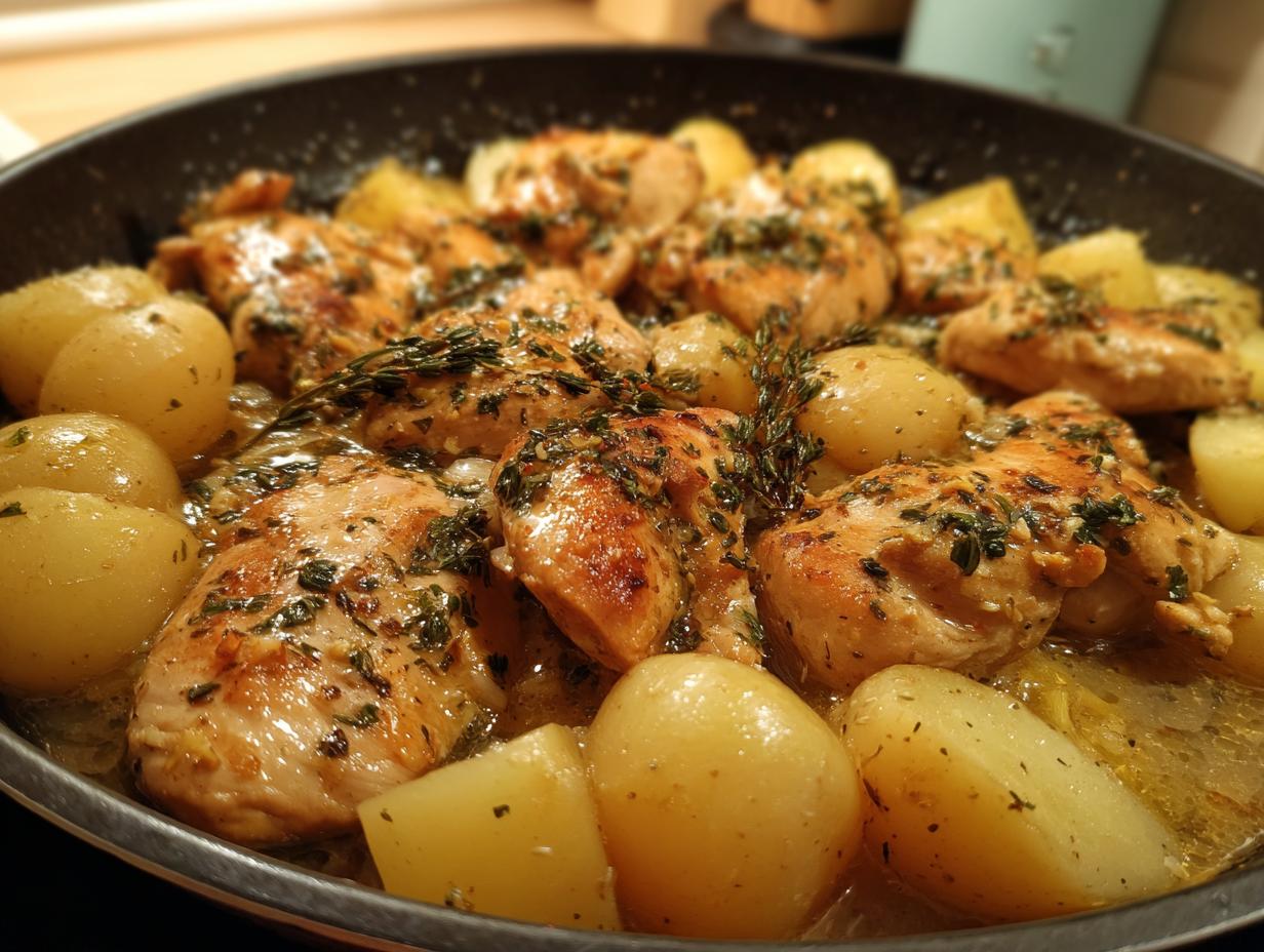 Crockpot Garlic Butter Chicken & Potatoes - detail 1