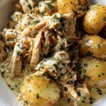 Crockpot Garlic Parmesan Chicken & Potatoes
