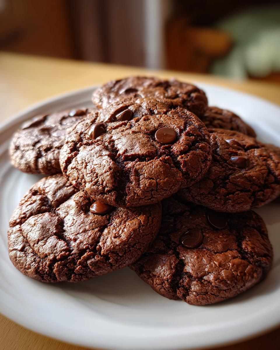Double Chocolate Fudge Cookies - detail 2
