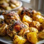 Garlic Butter Chicken & Roasted Potatoes
