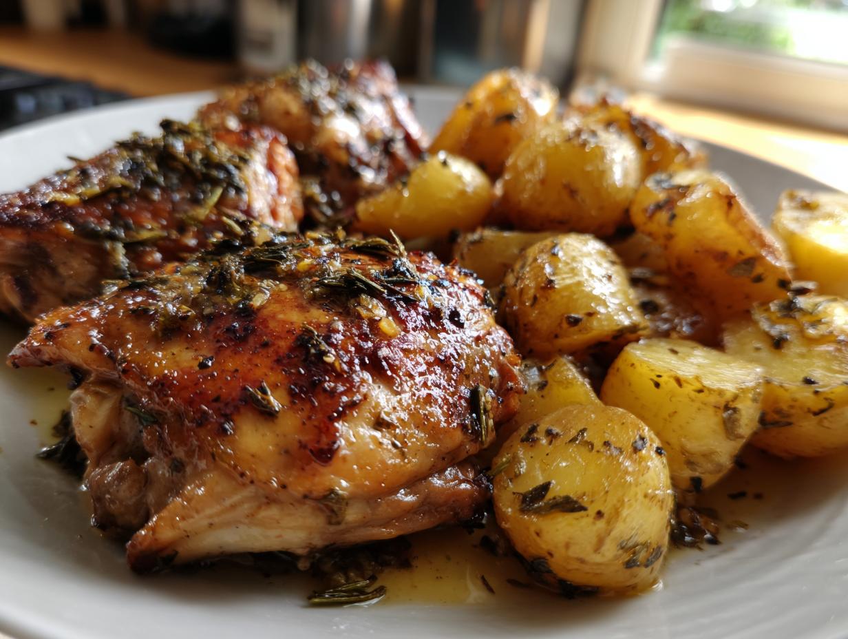 Garlic Butter Chicken & Roasted Potatoes - detail 2