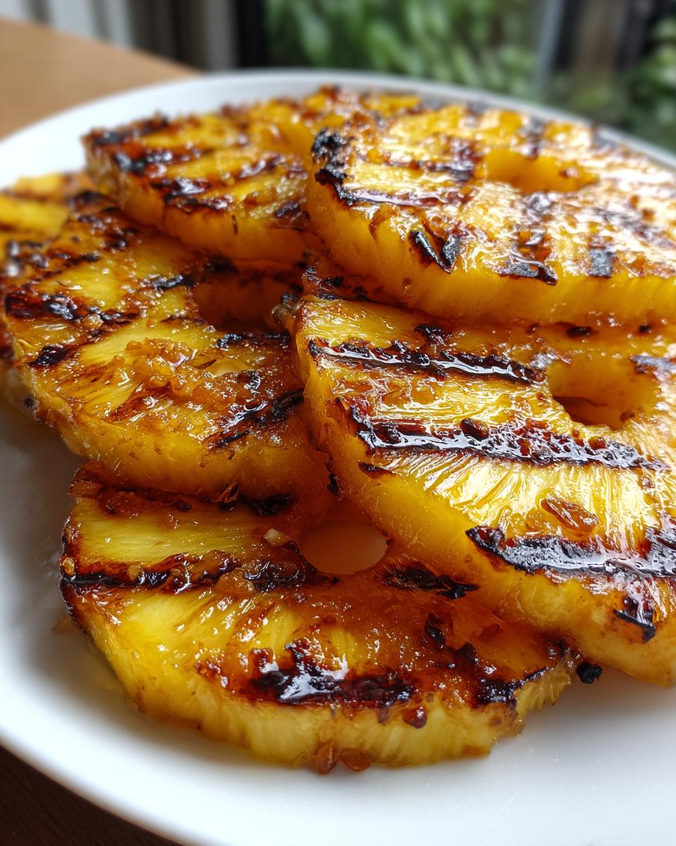 Garlic Butter Grilled Pineapple Slices - detail 2