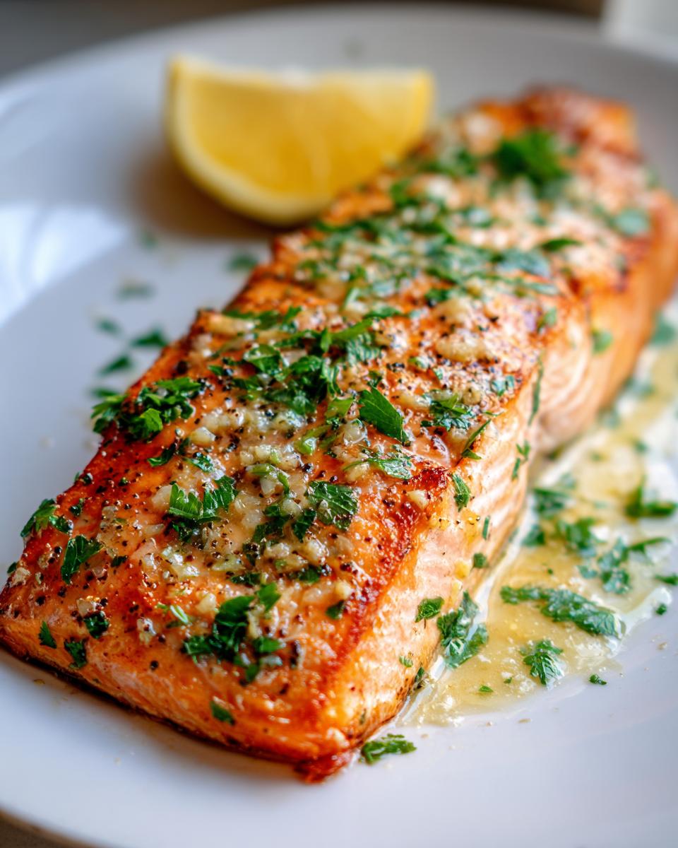 Garlic Butter Oven Baked Salmon - detail 1