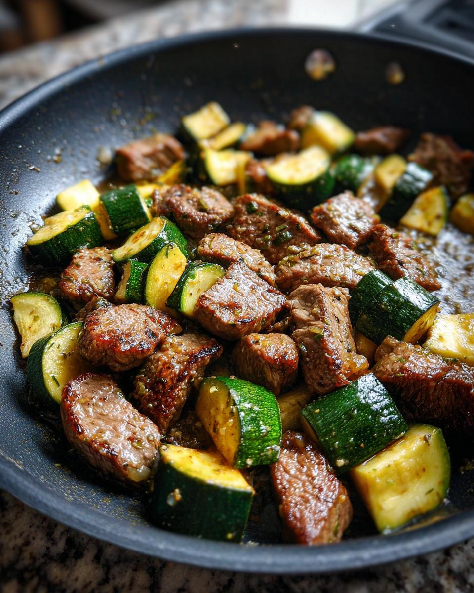Garlic Butter Steak Zucchini Skillet - detail 1