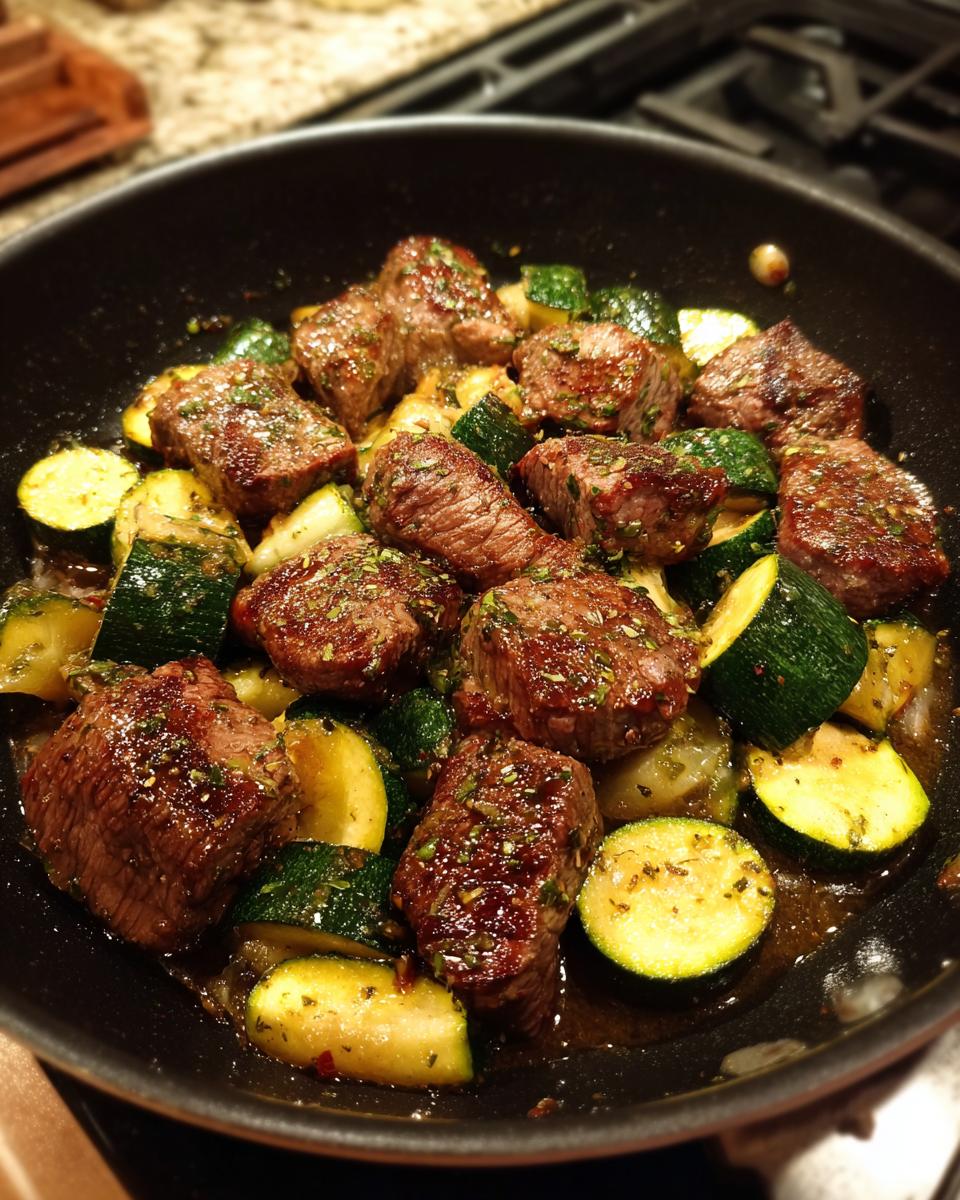 Garlic Butter Steak Zucchini Skillet - detail 2