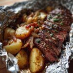 Garlic Butter Steak and Potato Foil Packets