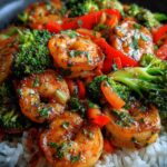 Garlic Ginger Shrimp Stir Fry