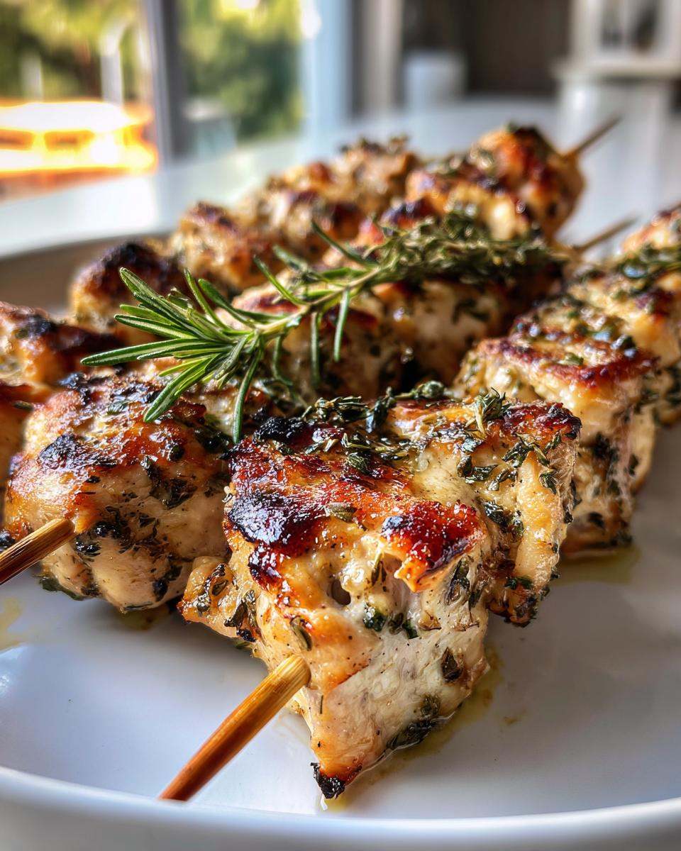 Garlic Herb Rotisserie Chicken Skewers - detail 1