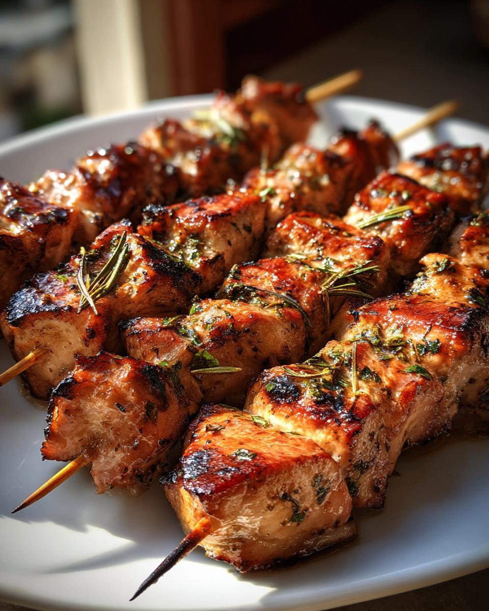 Garlic Herb Rotisserie Chicken Skewers - detail 2