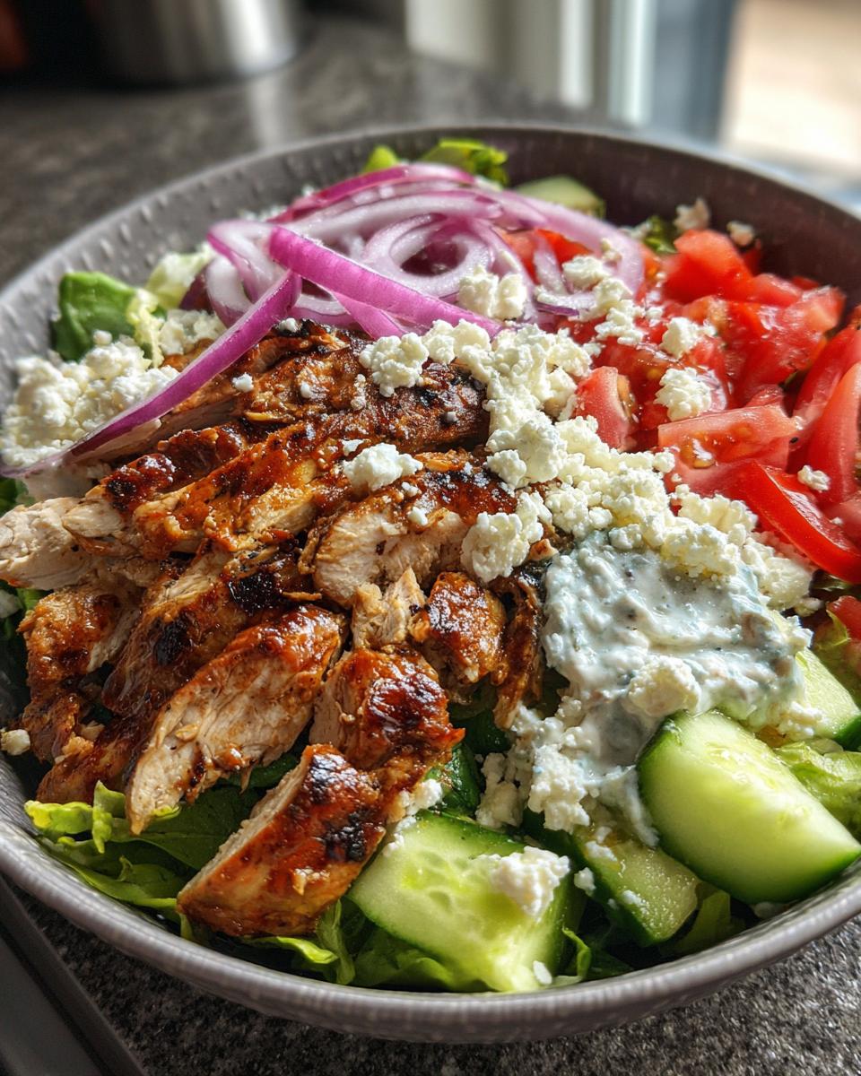 Greek Chicken Gyro Bowls - detail 2