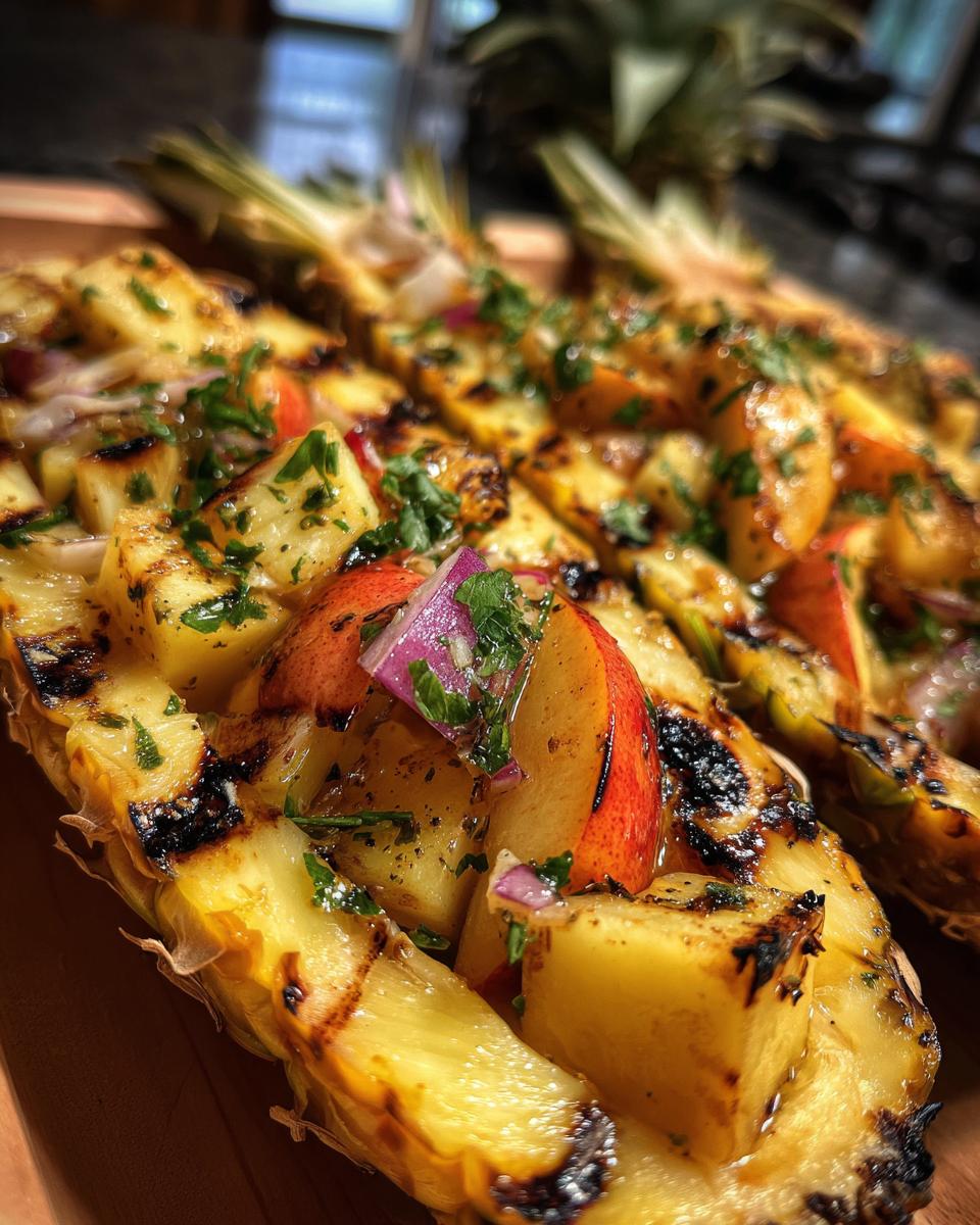 Grilled Pineapple Dessert Boats - detail 1