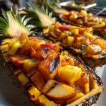 Grilled Pineapple Dessert Boats