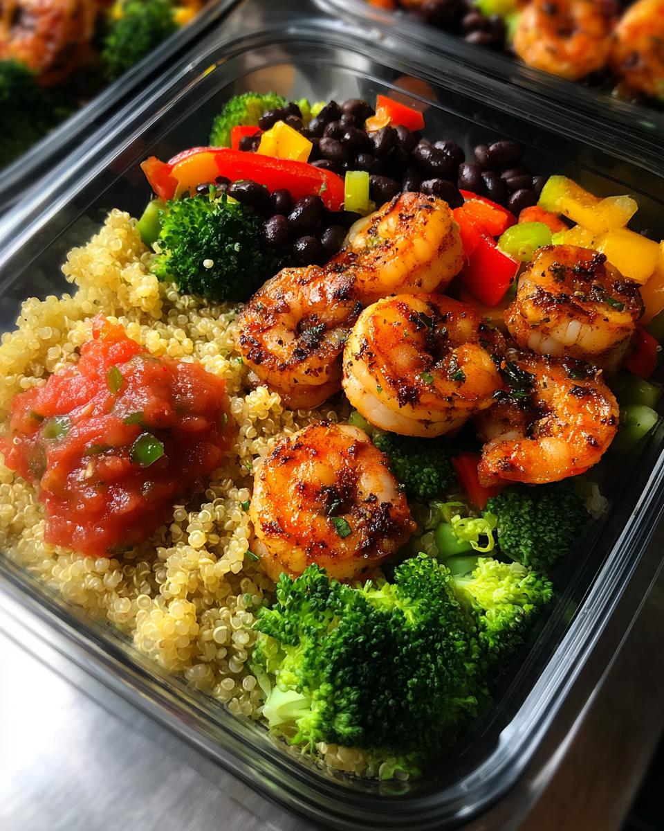Grilled Shrimp Meal Prep Bowl - detail 2