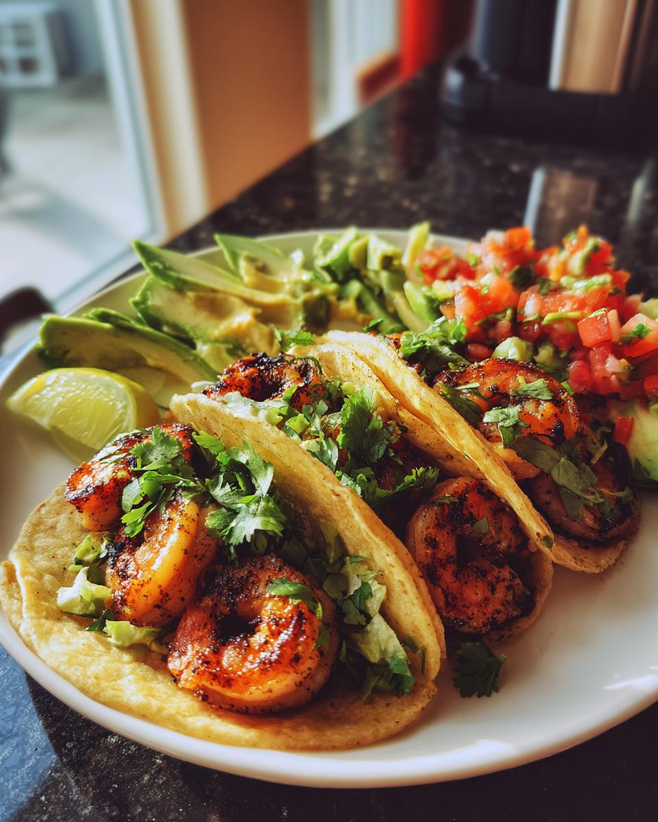 Healthy Cilantro Lime Shrimp Tacos - detail 1