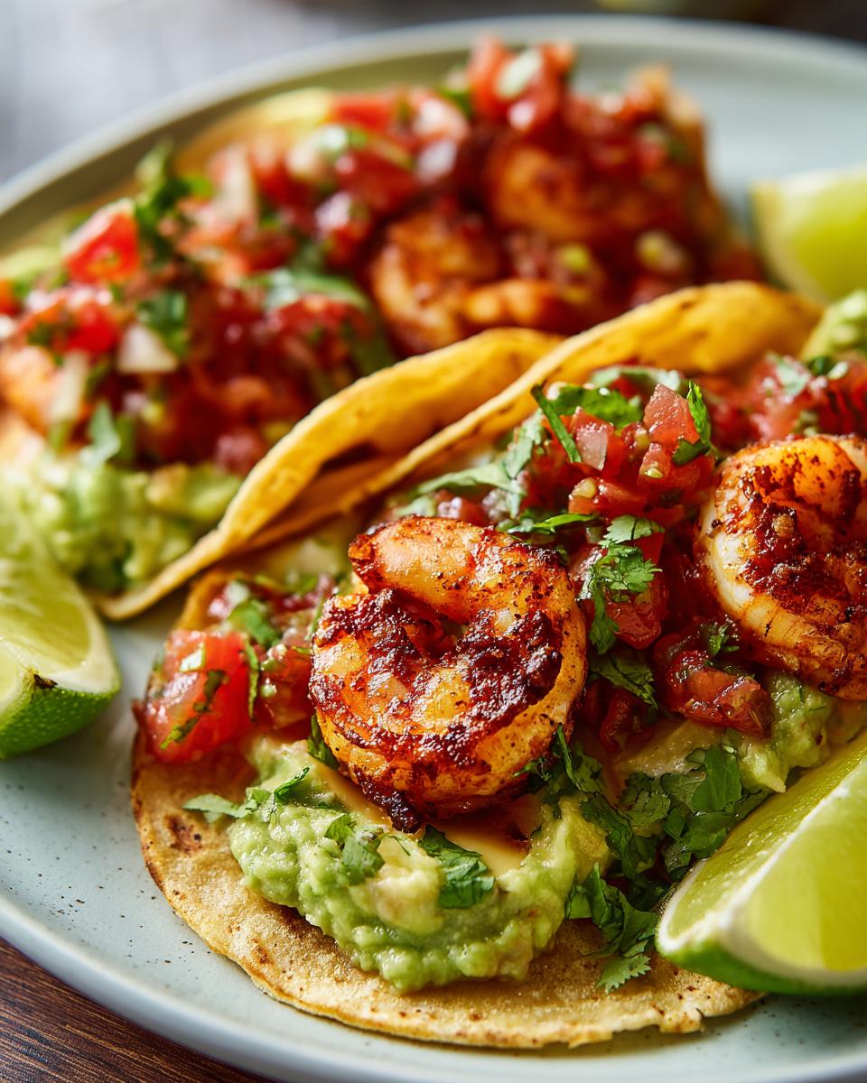 Healthy Cilantro Lime Shrimp Tacos - detail 2