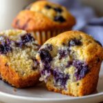 Healthy Greek Yogurt Blueberry Muffins