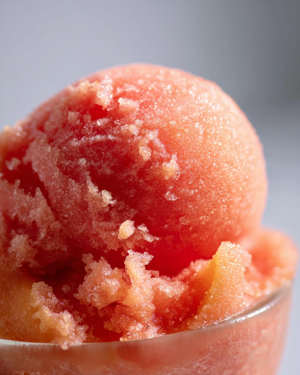 Healthy Peach Sorbet - detail 1