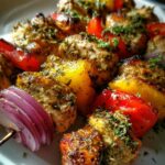 Herb Garlic Chicken Kabobs